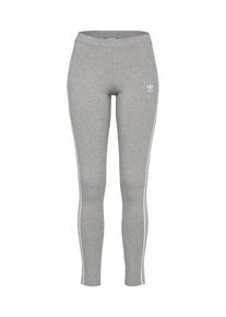 adidas originals, Damen Leggings '3 Stripes', Graumeliert / Wei&szlig;