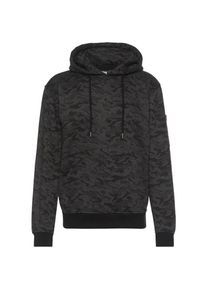 Urban Classics, Herren Sweatshirt 'Sweat Camo Bomber Hoody', Dunkelgrau / Schwarz