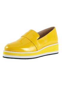 Heine, Damen Slipper, Gelb