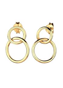 Elli, Damen Ohrringe 'Kreis', Gold