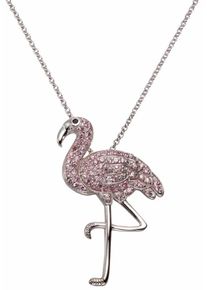Firetti, Damen Kette mit Anhänger 'Flamingo', Lila / Silber