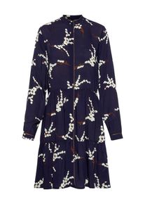 Y.A.S, Damen Kleid, Navy / Braun / Weiß