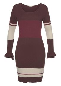 Boysen's BOYSEN'S, Damen Strickkleid, Beige / Bordeaux