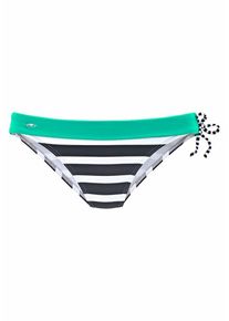Kangaroos, Damen Bikini-Hose, Türkis / Schwarz / Weiß