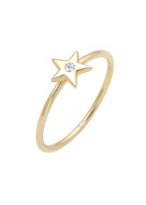 Elli Premium, Damen Ring 'Astro, Sterne', Gold