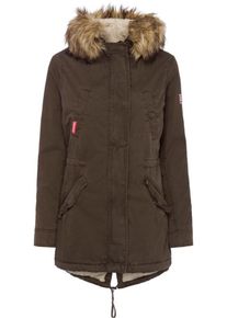 Superdry, Damen Parka 'CLASSIC ROOKIE FISHTAIL', Khaki