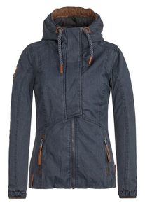 Naketano, Damen Übergangsjacke, Blue Denim / Braun