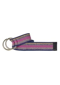 Heine, Damen Gürtel, Blau / Goldgelb / Pink