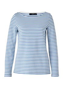 Hallhuber, Damen Shirt, Royalblau / Weiß