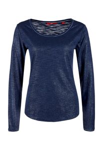 s.Oliver RED LABEL, Damen Slub-Yarn-Shirt, Marine