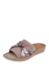 Ara, Damen Slipper 'Tivoli' mit Satintuch, Taupe / Mischfarben