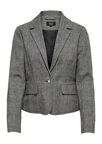 Only, Damen Blazer, Grau / Schwarz