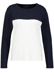 Gerry Weber, Damen Pullover, Nachtblau / Wei&szlig;