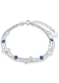 Amor, Damen Armband '2017183', Blau / Silber