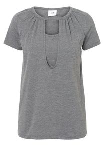 MAMALICIOUS, Damen Jersey Still-Bluse, Grau