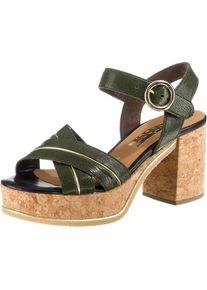 Gabor, Damen Sandaletten, Hellbeige / Oliv