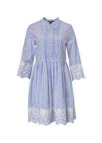 Hallhuber, Damen Hängerkleid, Hellblau / Weiß