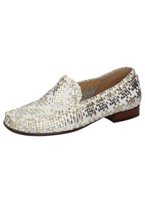 Sioux, Damen Slipper 'Cordera', Gold / Silber / Weiß