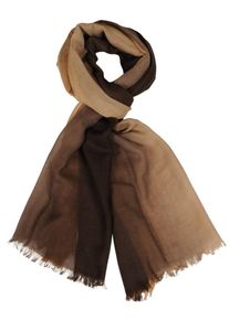 Silvio Tossi, Damen Schal, Camel / Braun / Dunkelbraun