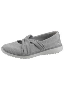 Skechers, Damen Riemchenballerina, Graumeliert