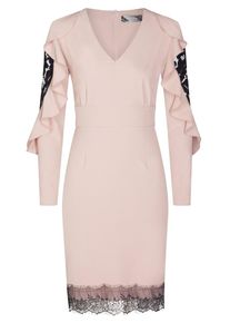 Nicowa, Damen Kleid 'JOHANNA', Rosa / Schwarz
