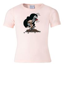 logoshirt, T-Shirt "Der Kleine Maulwurf", Grau / Rosa / Rot / Schwarz