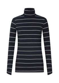 Esprit, Damen Shirt 'Turtleneck', Schwarz / Weiß