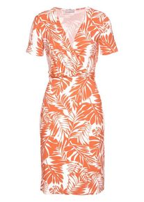 Cheer, Damen Kleid, Dunkelorange / Weiß