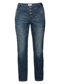 sheego Denim, Damen Stretchjeans 'Die Boyfriend', Blue Denim