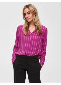 Selected Femme, Damen Hemd, Orchidee / Wei&szlig;