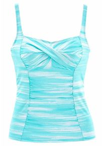 Sunseeker, Damen Tankini-Top 'Physical', T&uuml;rkis / Wei&szlig;