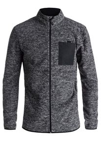 Quiksilver, Herren Fleecejacke 'Butter', Schwarzmeliert