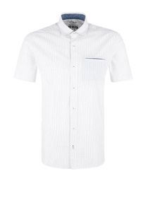s.Oliver RED LABEL, Herren Hemd, Royalblau / Weiß