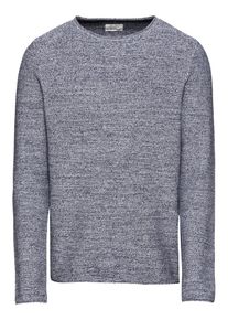 Q/S Designed By, Herren Pullover, Blaumeliert