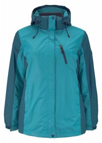 Polarino, Damen 3-in-1-Funktionsjacke, Taubenblau / Petrol