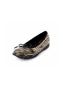 Romika, Damen Hausschuhe, Beige / Schwarz