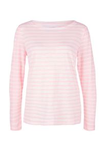 s.Oliver RED LABEL, Damen Shirt, Pastellpink / Wei&szlig;