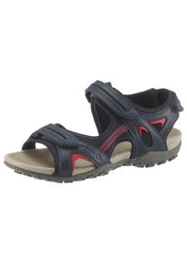 Geox, Damen Sandale 'Donna Sandal Strel', Navy / Rot / Weiß