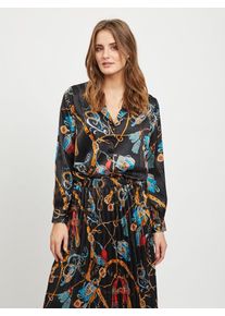Vila, Damen Hemd, Blau / Cognac / Grau / Rot / Schwarz