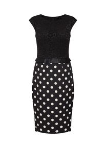 Swing, Damen Kleid, Creme / Schwarz