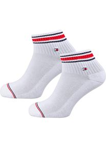 Tommy Hilfiger, Herren Socken 'Iconic Sports', Nachtblau / Hellrot / Wei&szlig;