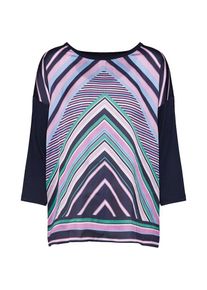 Tom Tailor, Damen Shirt, Navy / Hellblau / Jade / Lila / Dunkellila