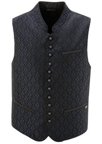 Spieth & Wensky SPIETH & WENSKY, Herren Trachtengilet mit Pattentaschen, Dunkelblau / Schwarz
