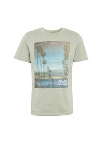 Jack & Jones JACK & JONES, Herren T-Shirt 'JORDAMIE TEE SS CREW NECK ART', Hellblau / Hellgrau / Grün