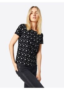 ABOUT YOU, Damen Bluse 'Thea', Schwarz / Weiß