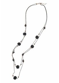 J. JAYZ, Damen Kette, Schwarz / Silber
