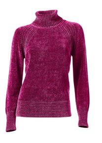 Heine, Damen Rollkragenpullover, Dunkelpink