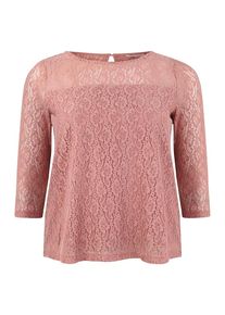 Only Carmakoma, Damen Shirt 'carCAS 3/4 A SHAPE BLOUSE', Altrosa