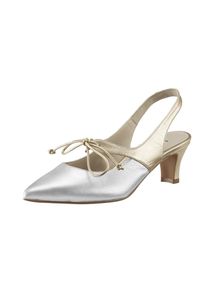 Heine, Damen Slingpumps, Gold / Silber