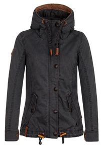 Naketano, Damen Jacke 'Pimmelohrfeige', Braun / Schwarz